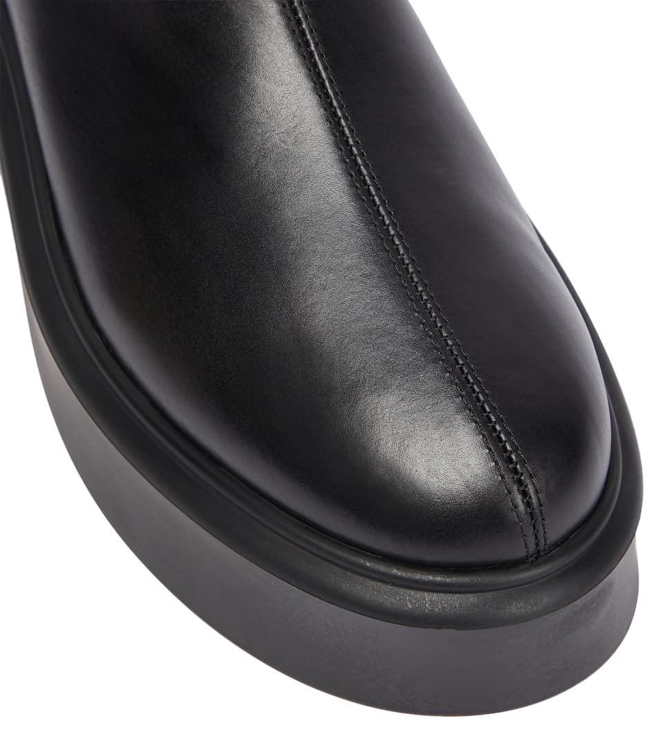 Trendy style - Robin leather flatform ankle boots The Row Outlet